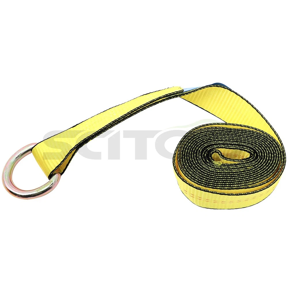 Set of 4 Tire Wheel Tie Down Straps for Car Hauler Tow Truck