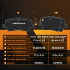 Brake Rotors and Pads Kit for Dodge Durango (2007-2009)