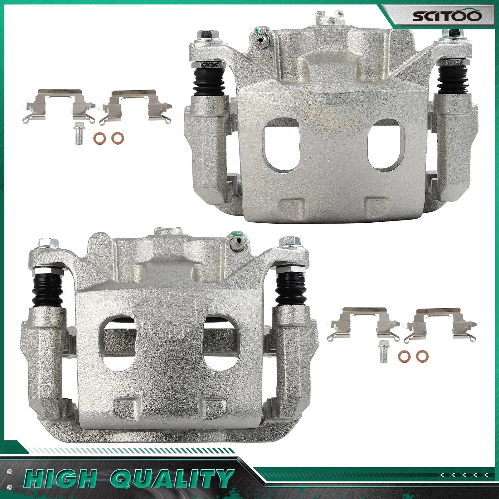 Front Pair Brake Calipers for Infiniti QX60 (2014–2020) & Nissan Murano (2015–2022) w/Bracket