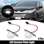 2X LED License Plate Light for Honda Odyssey CR-V (2011–2017)