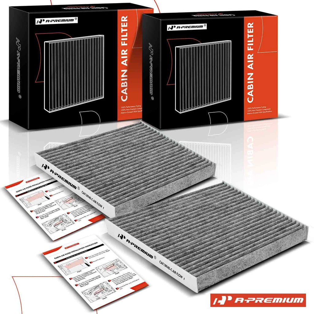 2X Activated Carbon Cabin Air Filter for BMW X3 X4 (2011–2018)