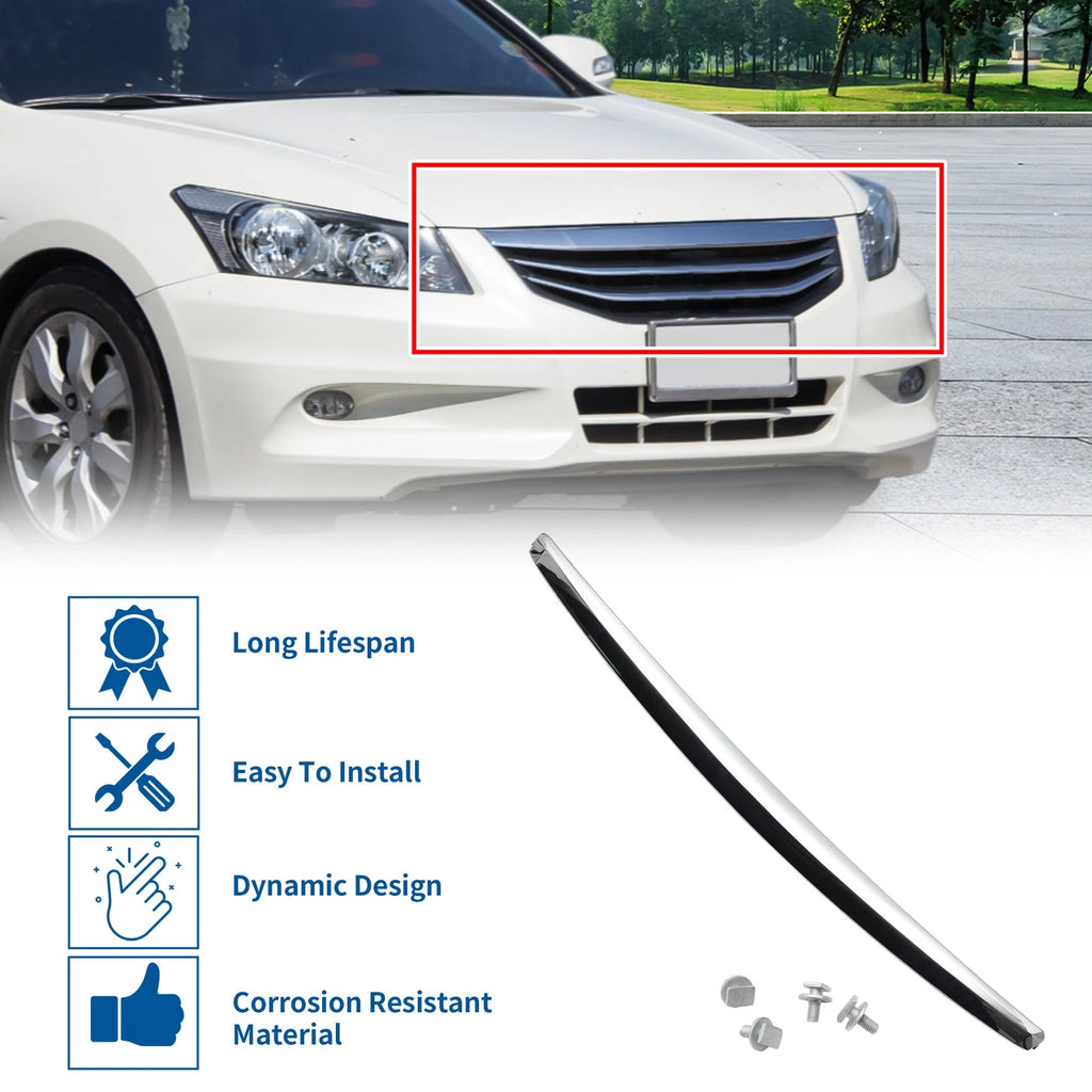 Front Lower Hood Bumper Grille for Nissan Sentra (2010–2012) Chrome 634149975020