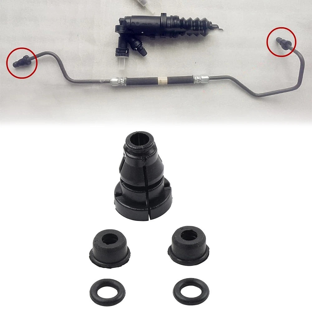 Clutch Master Cylinder Pipe Connector Joint Clip Gasket Seal Kit for Audi