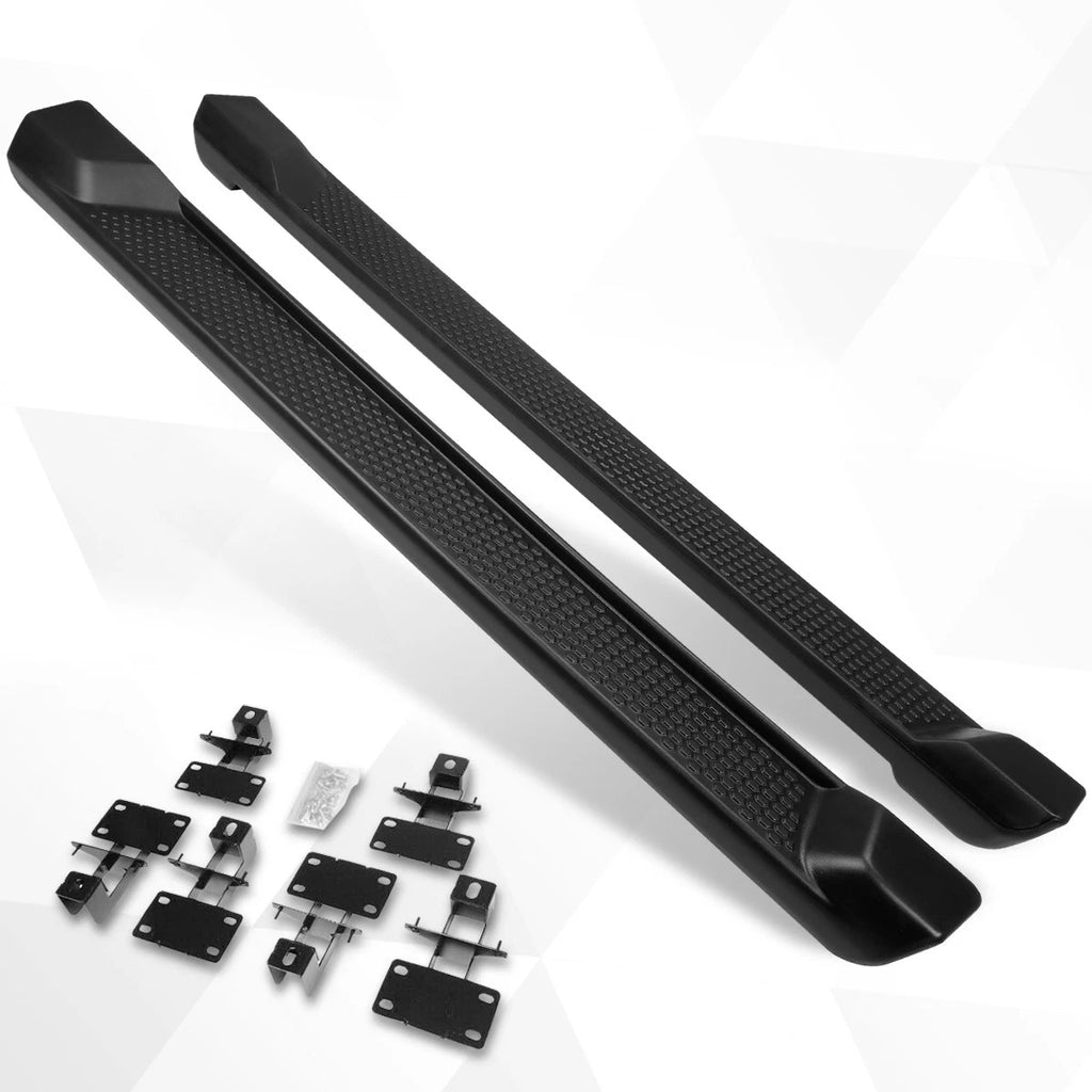 Set of 2 Side Step Nerf Bars for Jeep Wrangler JL 4-Dr (2018–2024) Matte Black