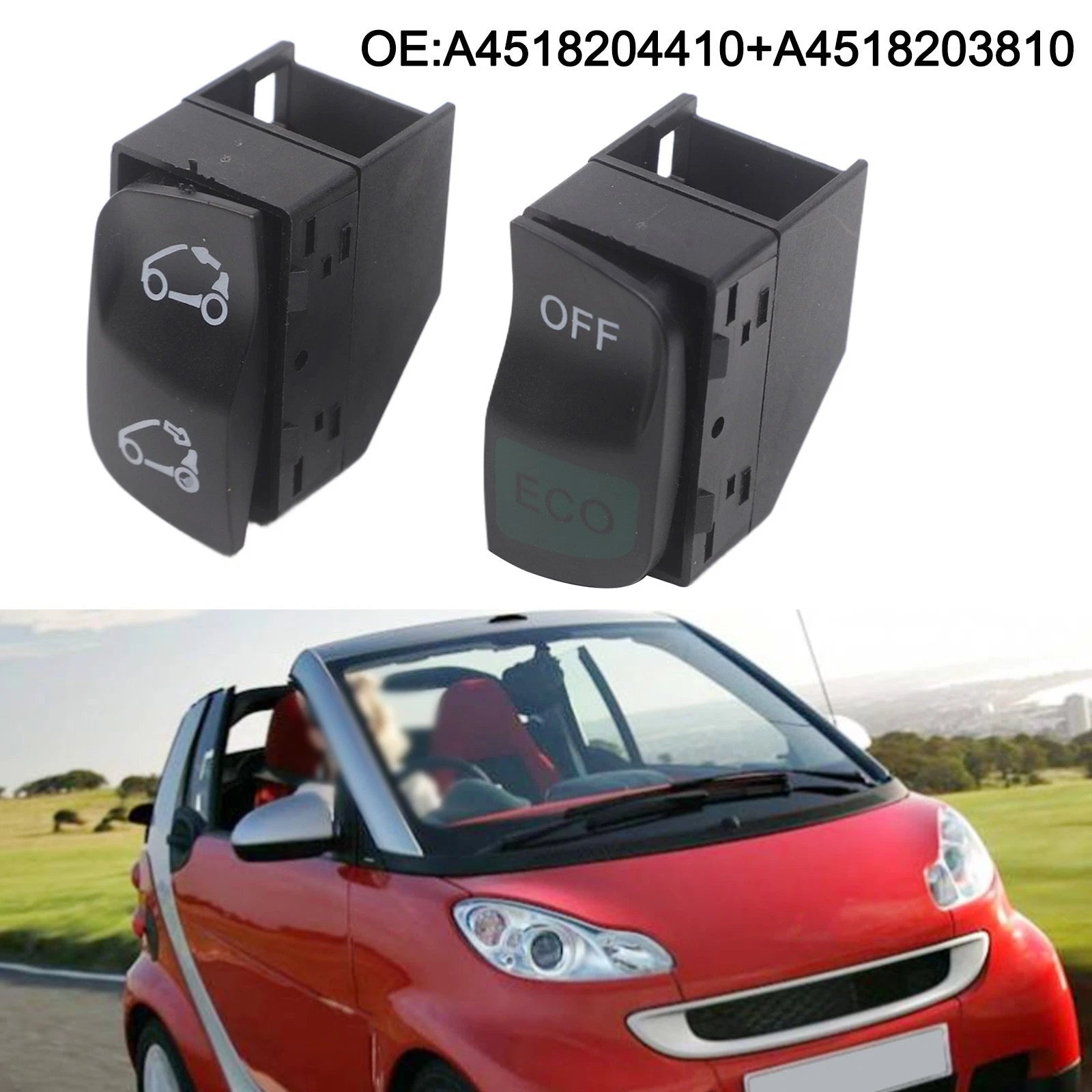 Replacement Sunroof Switch Button for Smart Fortwo (2008–2014)