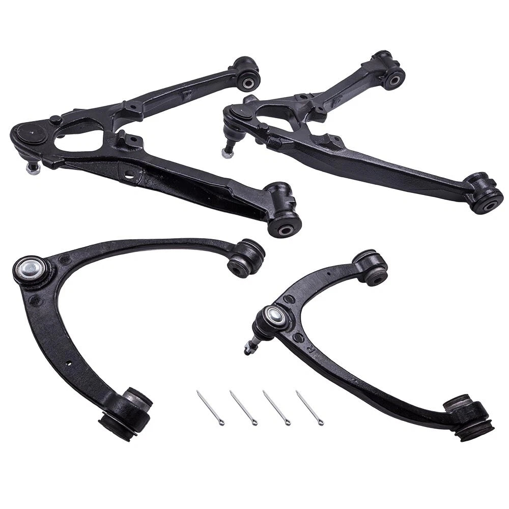 Front Upper Lower Control Arms for Chevy Silverado 1500 GMC Sierra 1500 (2007–2013)