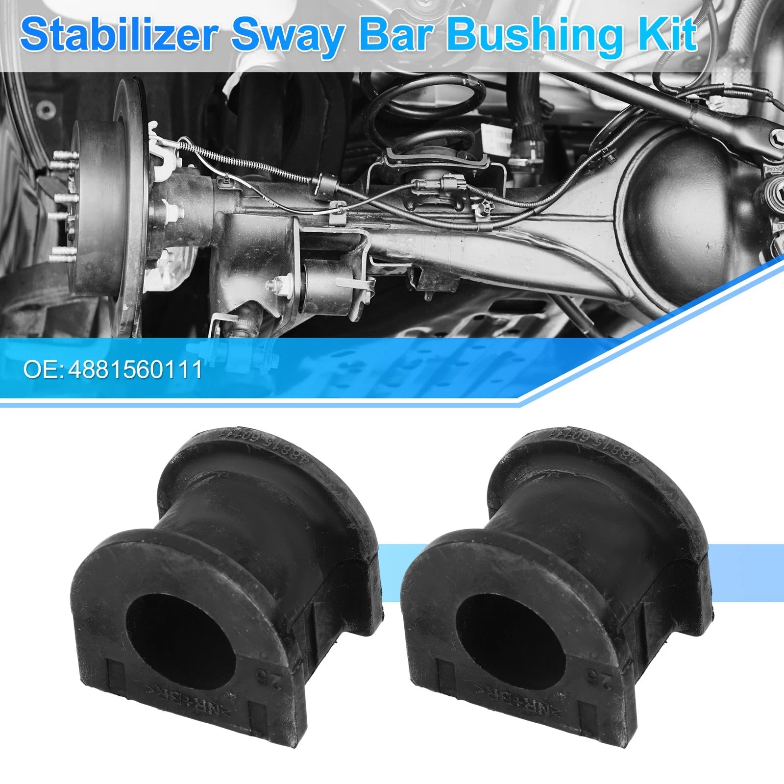 Stabilizer Sway Bar Bushing Kit No.4881560111 for Lexus LX470 (1998–2007) Black