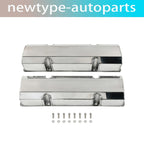 Polished Aluminum Valve Covers for SB Chevy SBC 327 350 383 400 (1960–2002)