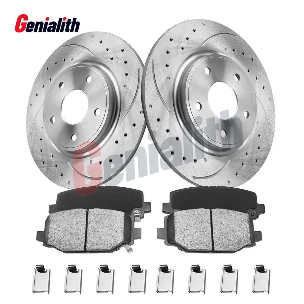 Rear Disc Rotors & Ceramic Brake Pads for Dodge Grand Caravan (2012–2016)