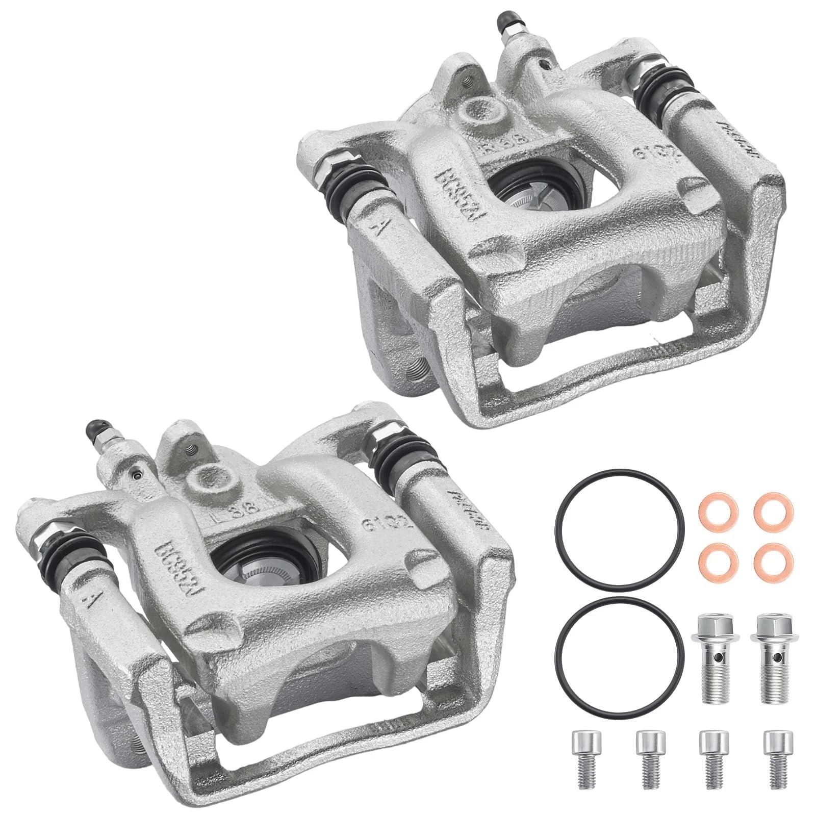 Rear Disc Brake Calipers with Brackets for Mazda 6 2016-2021 2.5L (Both Sides)