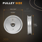 AUC10172 Idler Pulley for John Deere Z540R ZTrak (2015–2023)