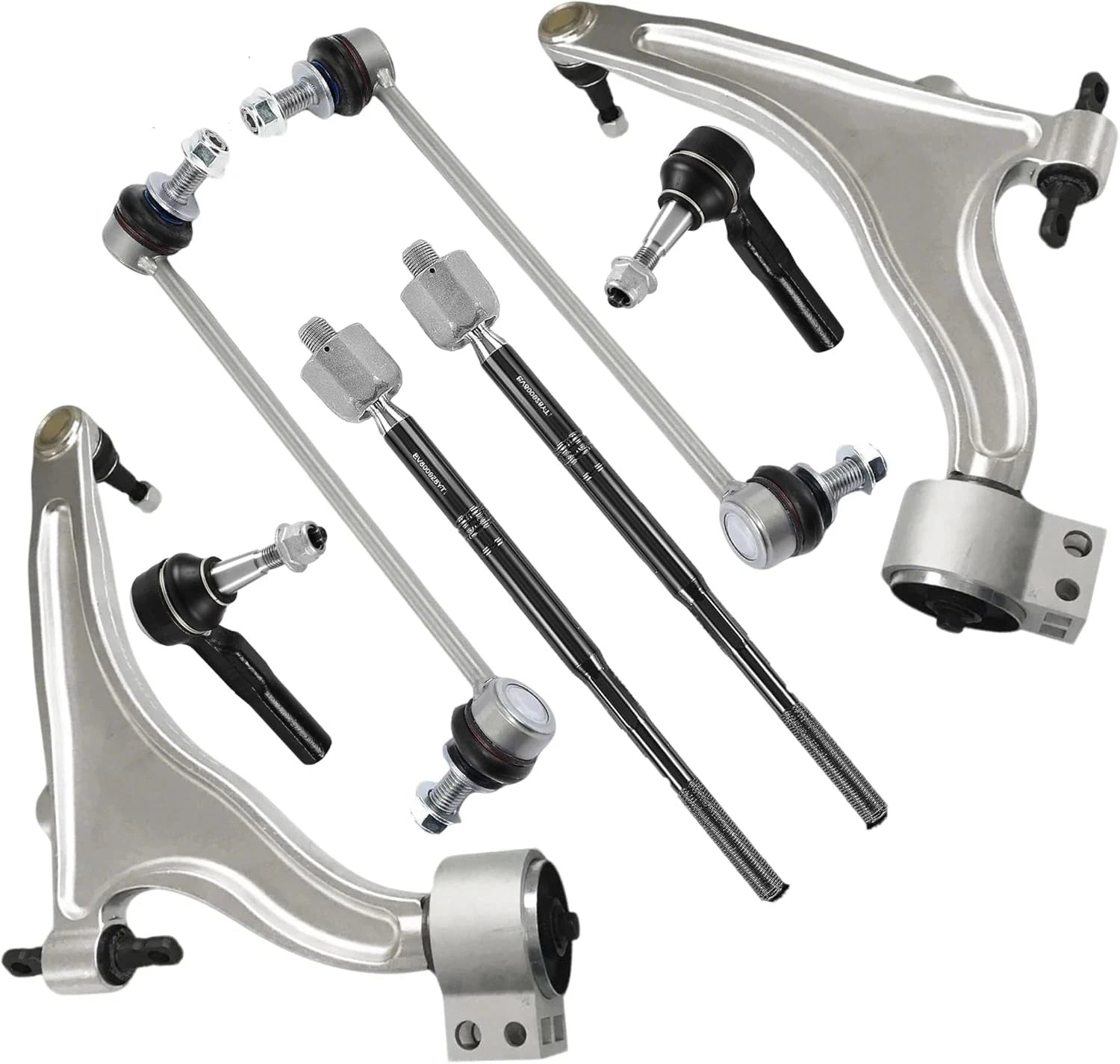 Set of 8 Control Arm Ball Joint Tie Rod Sway Bar Link for Cadillac SRX (2010–2016)