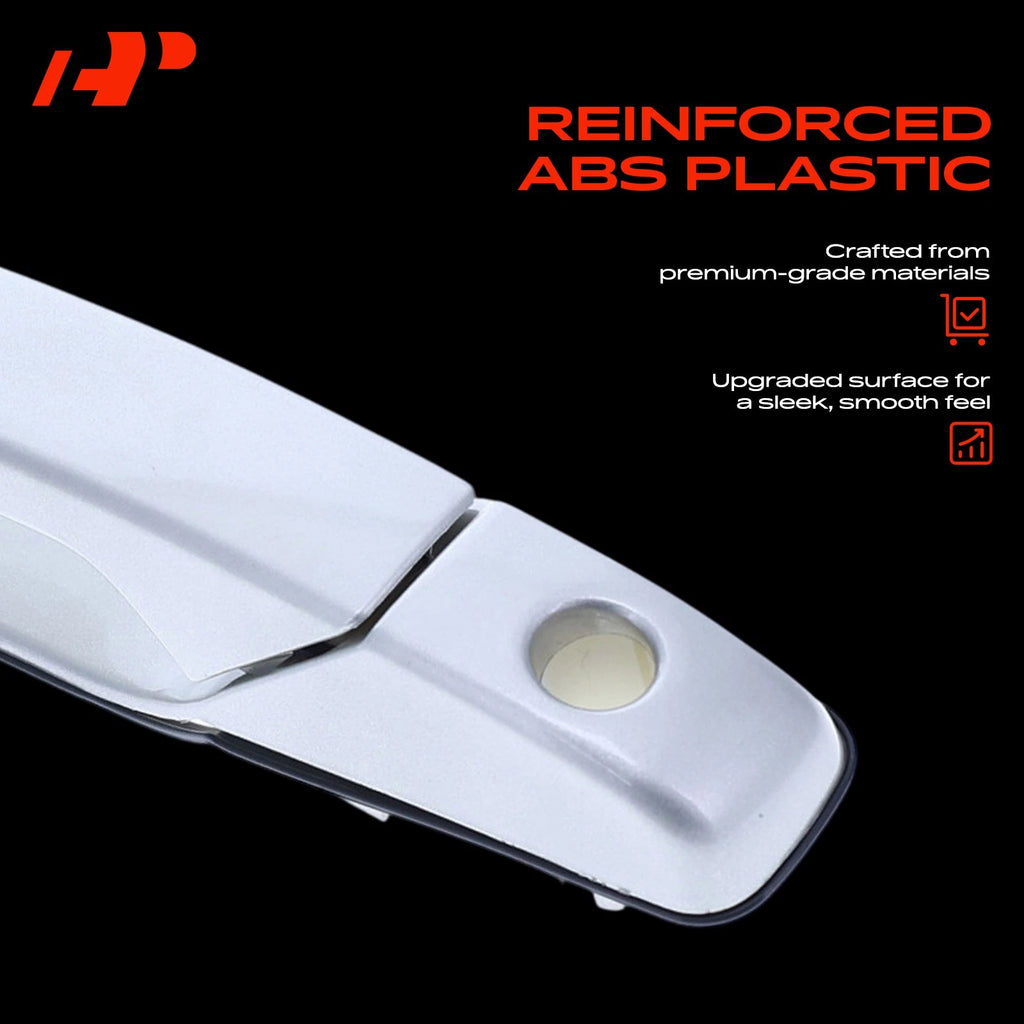 Front Left Door Handle with Keyhole for Chevy GMC (Silver Birch)
