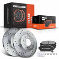 Front Drilled Brake Rotors & Ceramic Pads for Honda Civic (1993–1995)