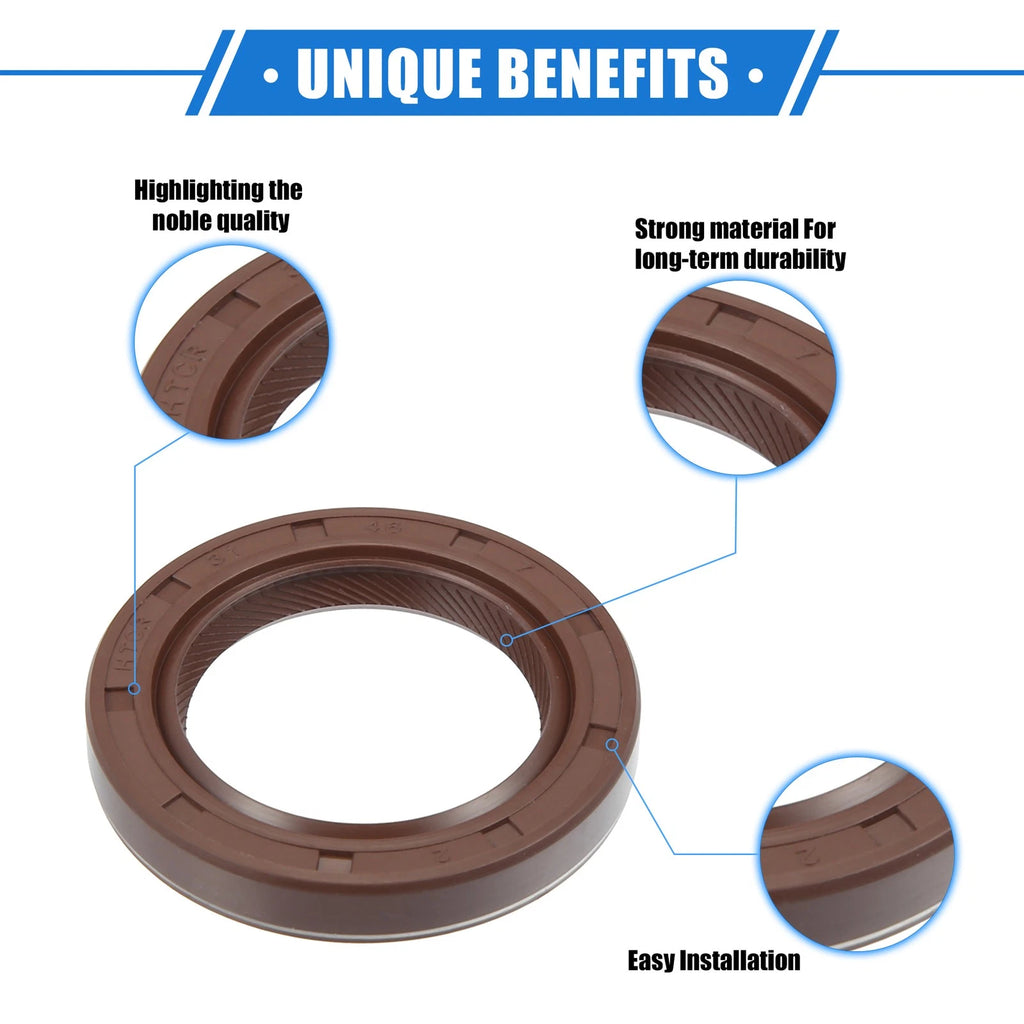 2X Crankshaft Seal No. 91212P2FA01 for Honda Civic (1992–2000)
