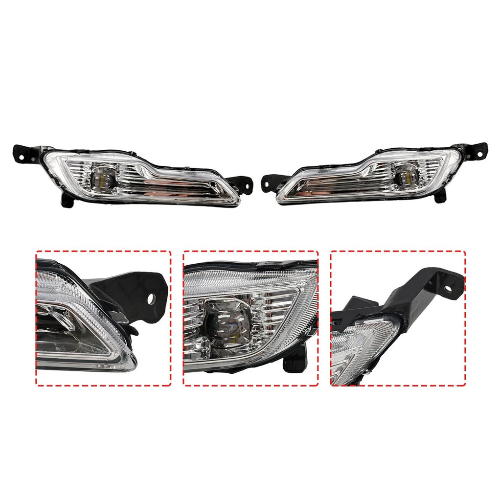 LED Fog Lights for Ford Explorer (2018–2019) - Bumper Driving Lamp w/Switch
