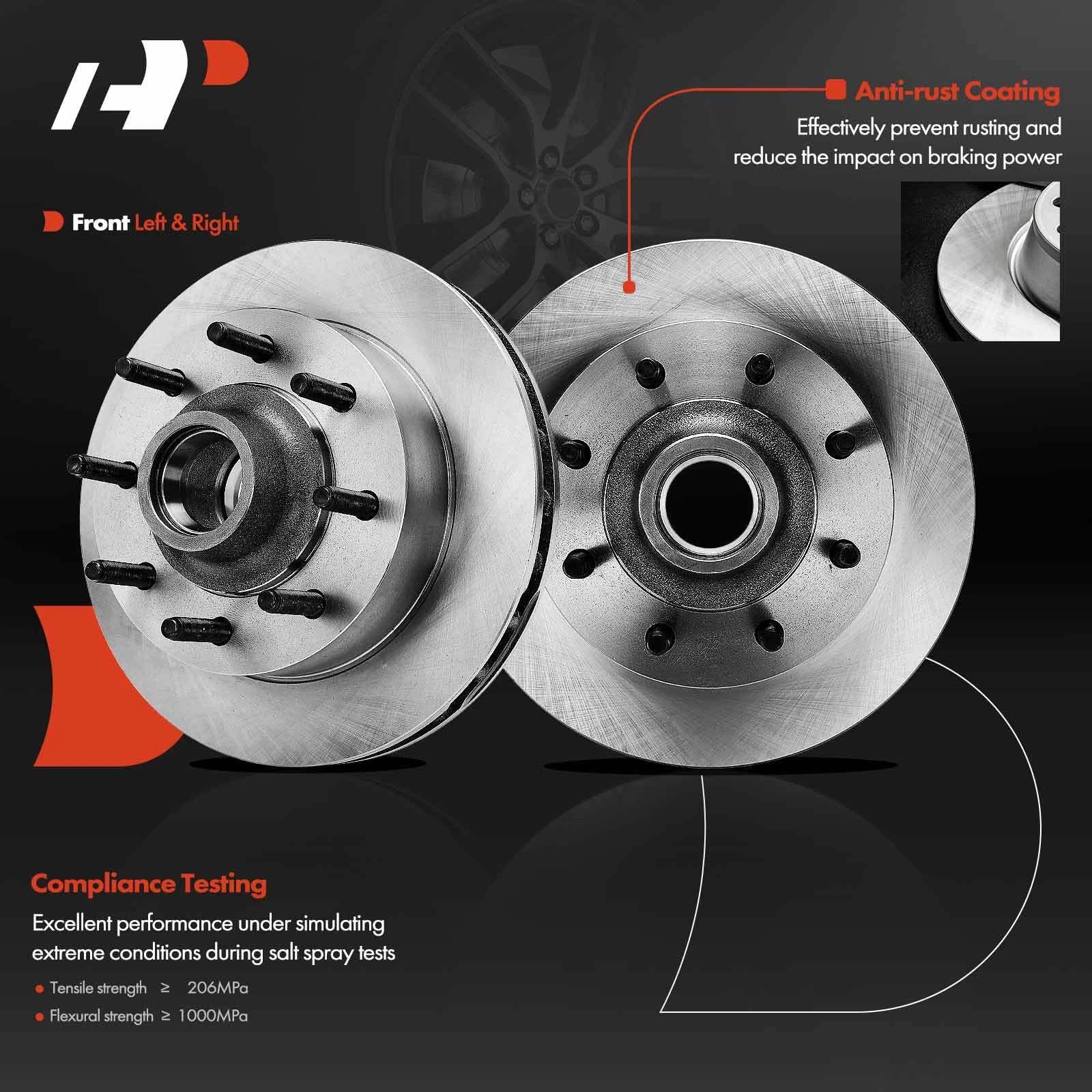 Front Disc Brake Rotor for Ford F-250 F-350 Super Duty (2003–2004)