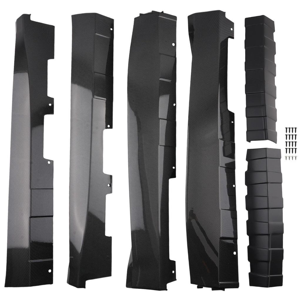 Carbon Fiber Look ZL1 Side Skirts for Chevy Camaro RS SS (2016–2022) Pair