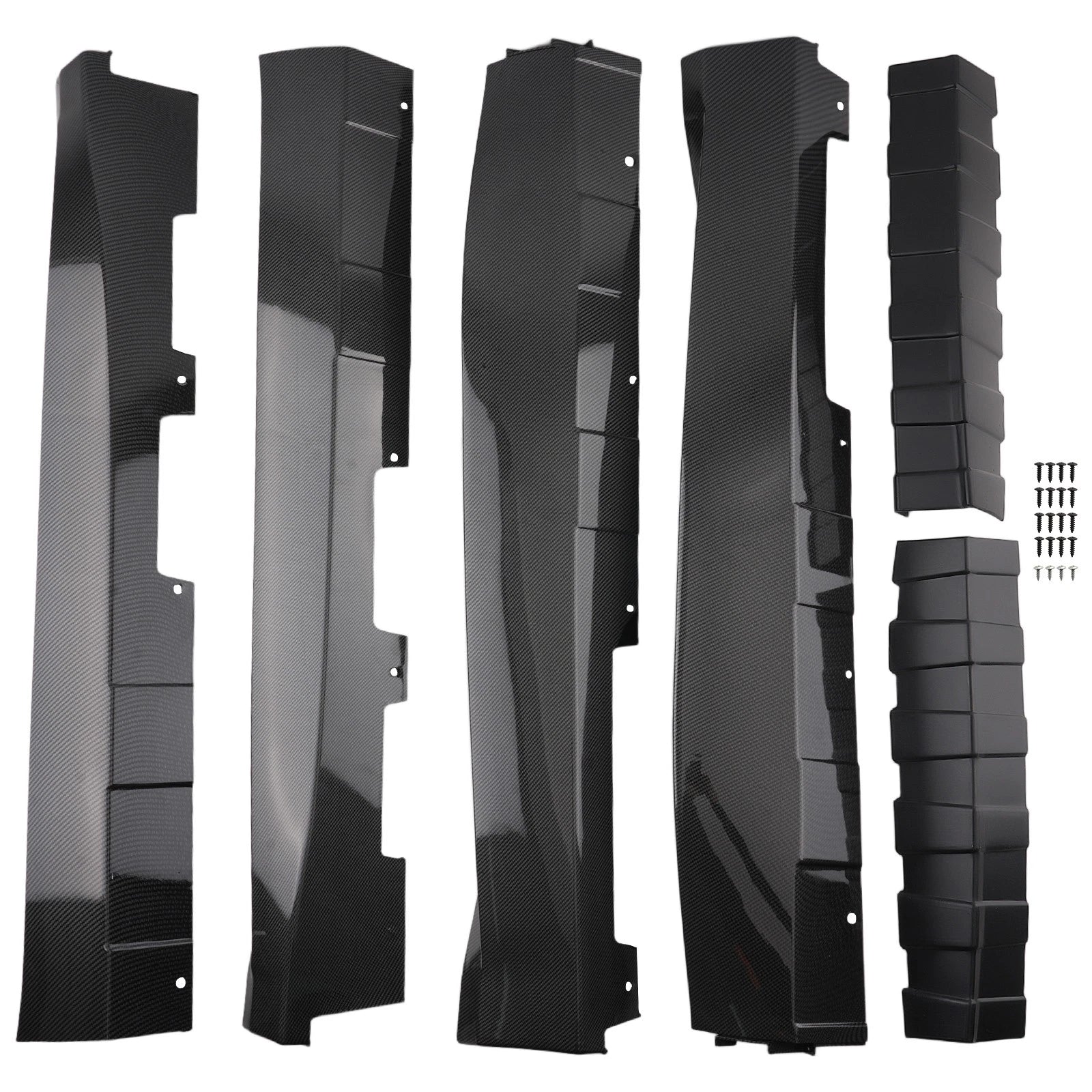 Carbon Fiber Look ZL1 Side Skirts for Chevy Camaro RS SS (2016–2022) Pair