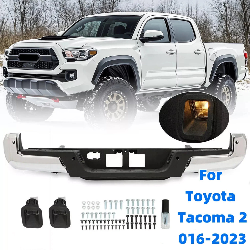 Rear Step Bumper Assembly w/ Sensor Hole for Toyota Tacoma (2016–2023) TO1103127