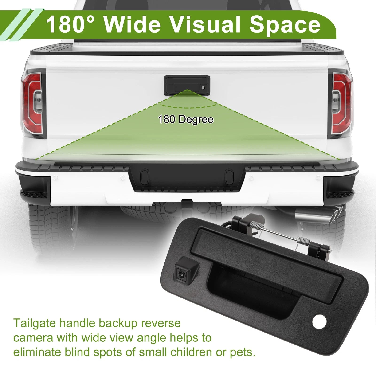 Tailgate Handle Backup Rear View Camera No. 906069FM1A for Nissan Titan (2013–2015)