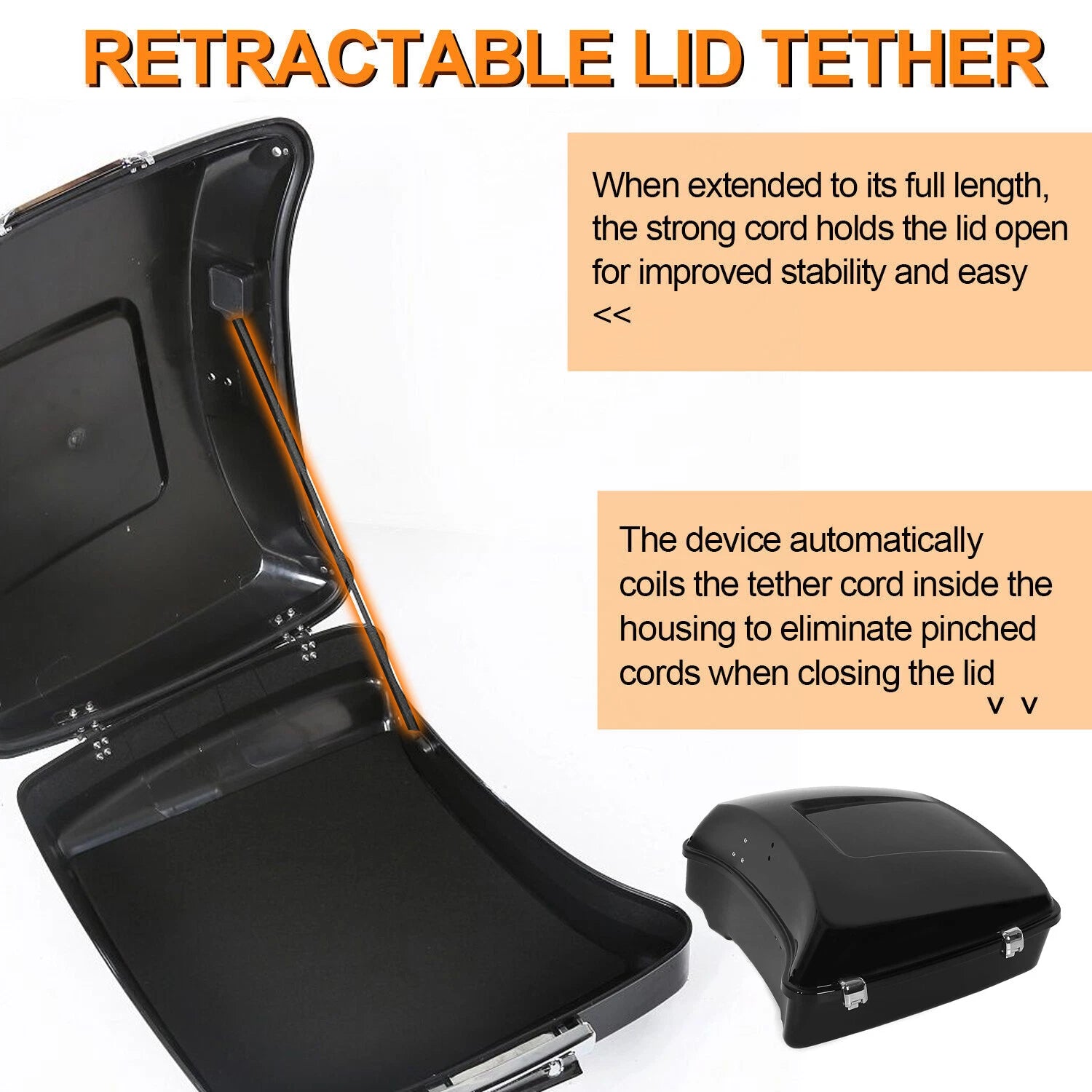 Chopped Trunk Pack for Harley Touring Electra Street Road Glide (2014–2026)