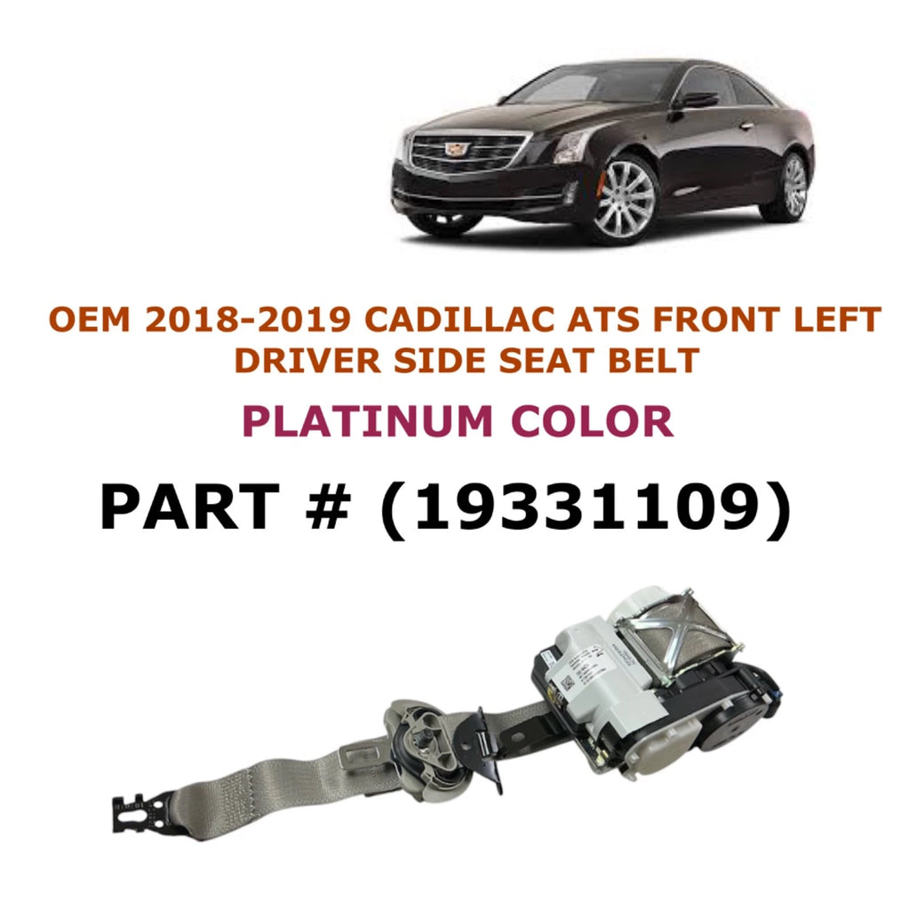 Front Left Side Seat Belt for Cadillac ATS (2018–2019) PLATINUM 19331109