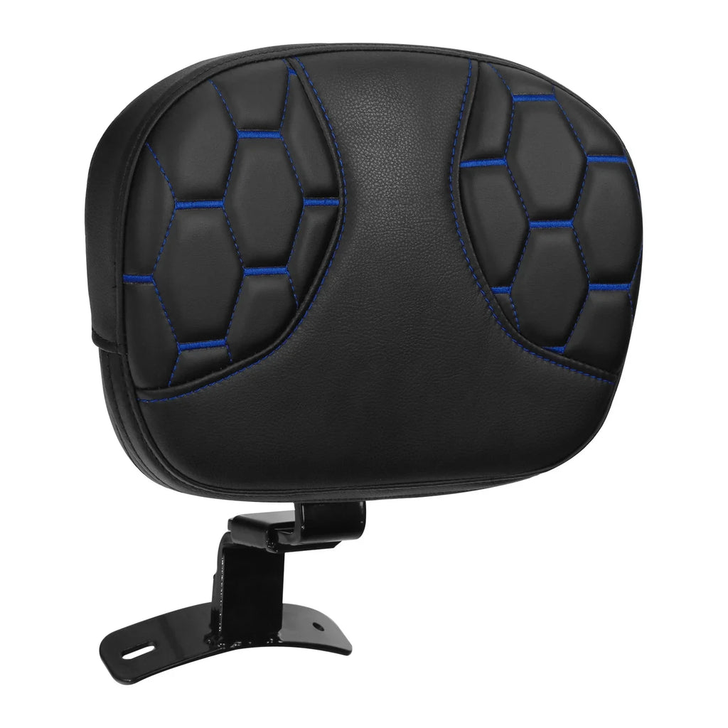 Black Front Driver Backrest Pad for Harley Touring Street Glide (2009-2023)