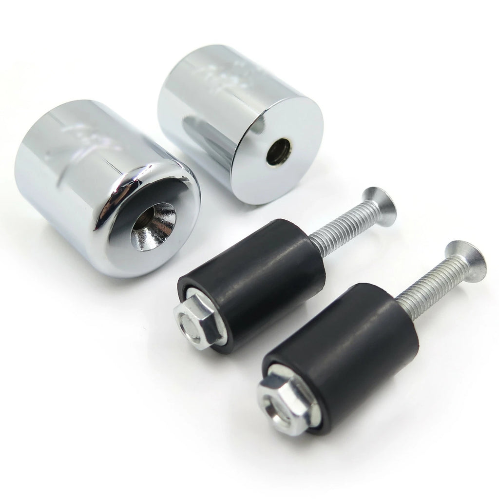 Chrome Billet Aluminum Bar Ends for Suzuki GSX1300R Hayabusa (1999–2016)