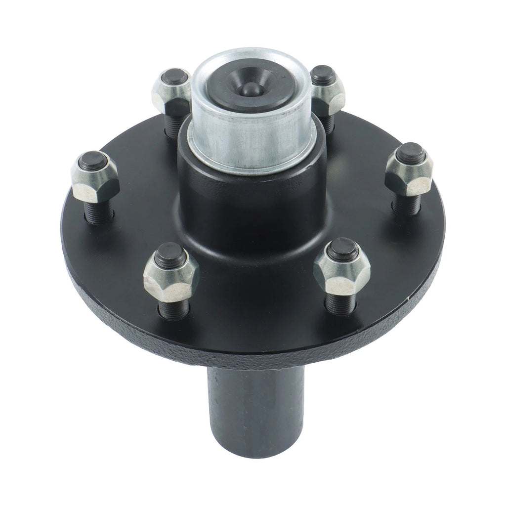Spindle Trailer Hub Kit with Bearing Kit for 6 Bolt 5.5" Trailers