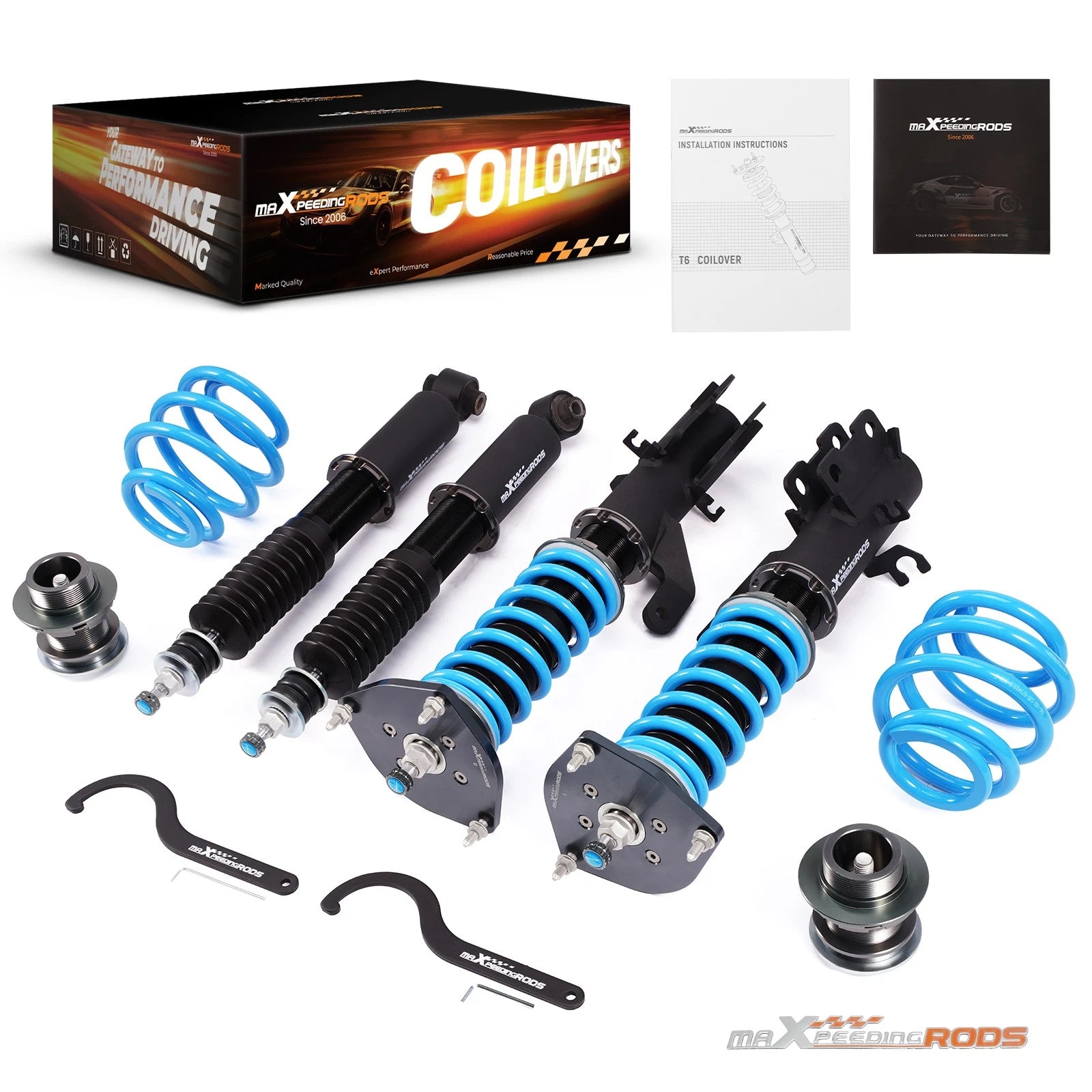 Coilovers Struts Kit for Nissan Sentra (2013–2019) - T6 24 Step Damper