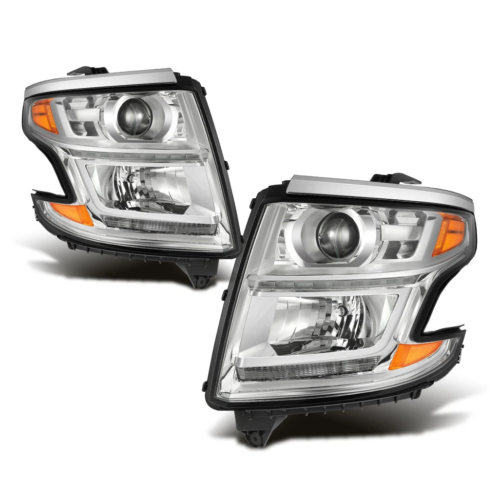Projector Headlights with LED DRL for Chevy Suburban/Tahoe (2015–2020)