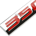 3D Polished Red Lettering Badge for 350