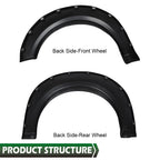Offroad Pocket Rivet Style Black Wheel Fender Flares for Ford F150 (2009–2014)