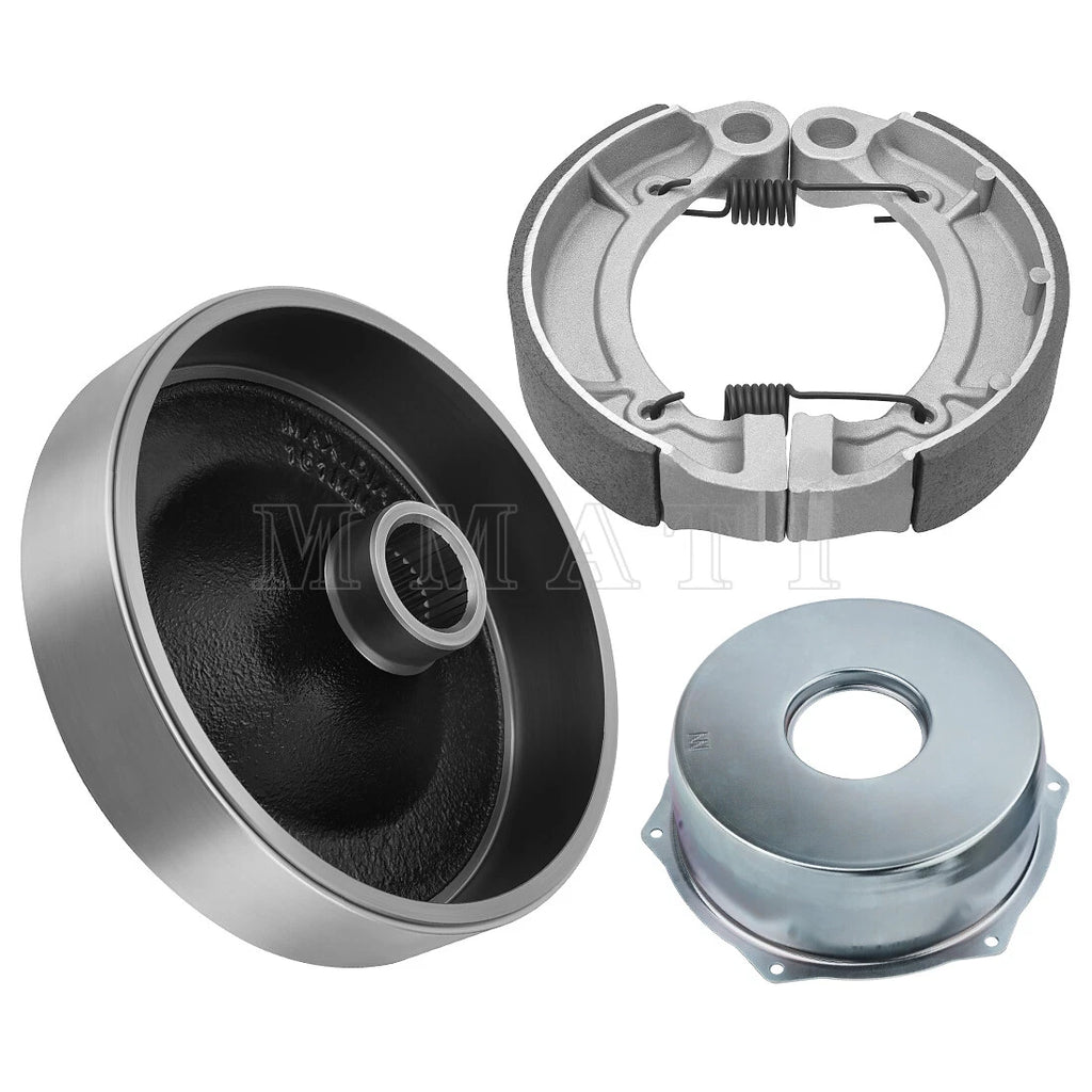 Rear Brake Drum Shoes Cover Kit for Yamaha Kodiak 400, Big Bear 250, 400 (1993–2006)