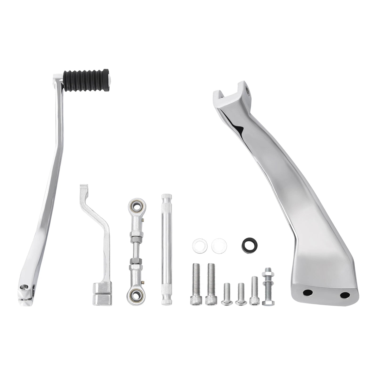 Set of Chrome Mid Controls Shifter Sides for Harley Fat Bob FXFB (2018–2023)