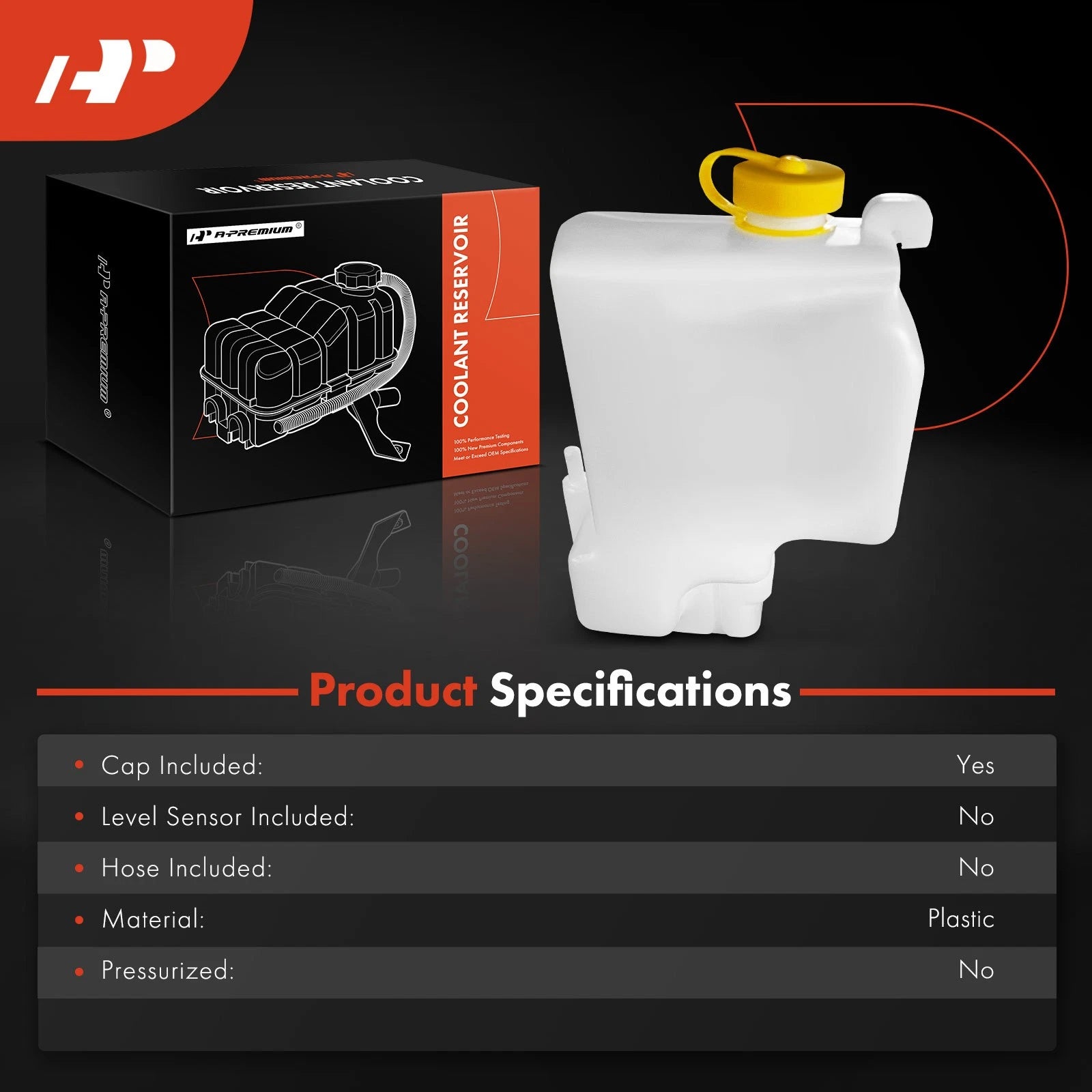 Coolant Reservoir with Cap for Nissan Sentra (1991–1994)