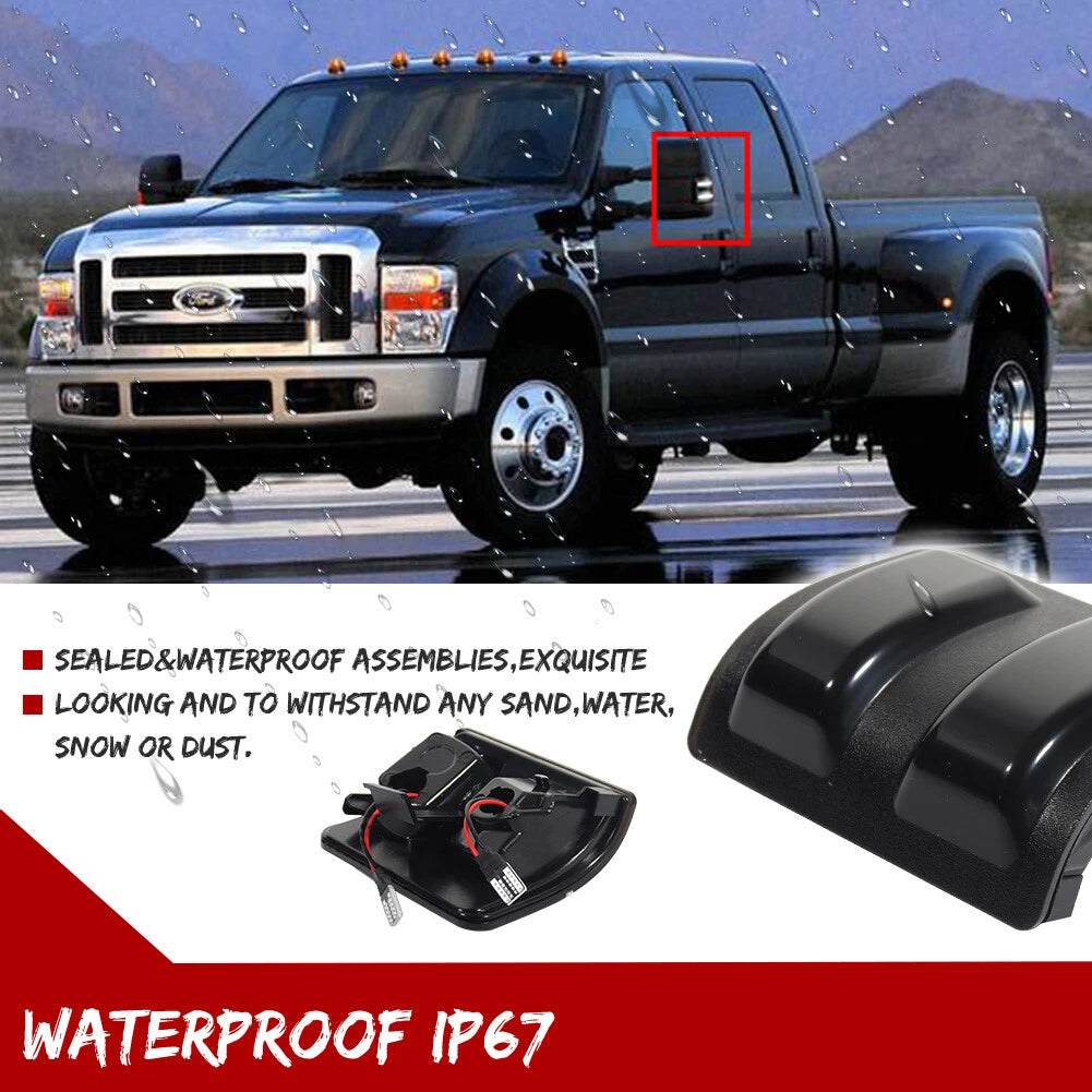 Full LED Side Mirror Marker Lights for Ford F250/F350/F450/F550 (2008–2016)