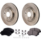 Front Brake Disc Rotors and Pads Kit for Nissan Rogue Sport (2021–2022)