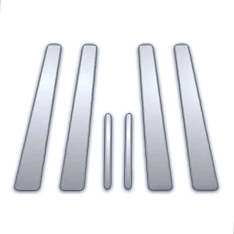 6Pc Chrome Pillar Post Covers Replacement for Nissan Versa (2007–2011)