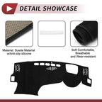 Dashboard Cover Mat for Lexus NX250 (2022–2023) Sun Protector Black