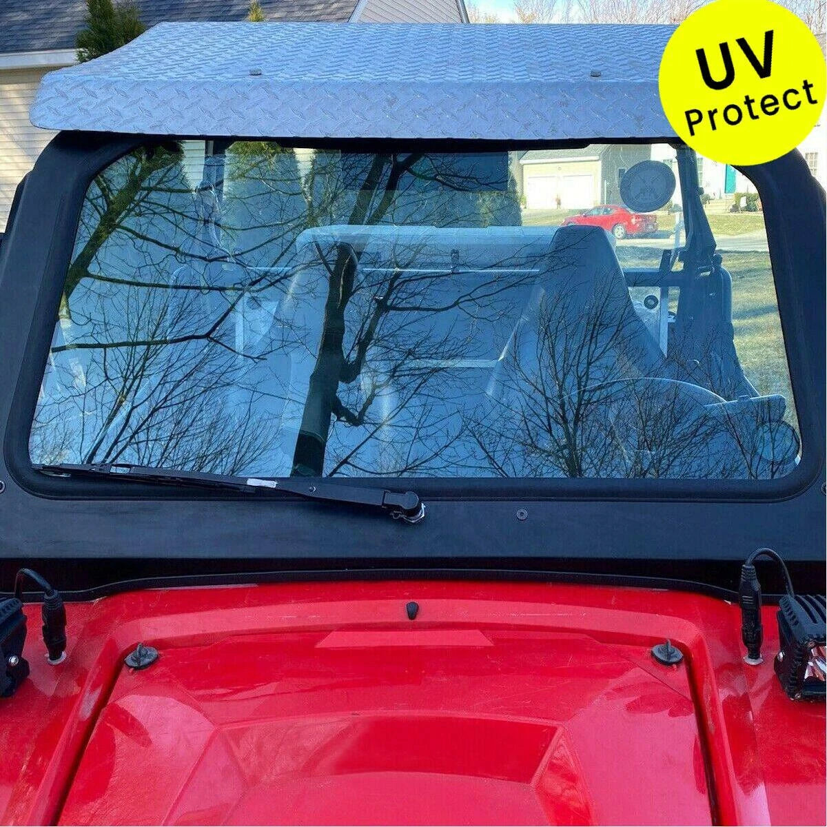 Full Glass Windshield with Wiper for Polaris RZR 570 800 XP 900 (2008–2014)