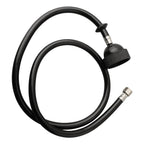 Black Rubber Hose Spray Nozzle with Brass Accessories for Shampoo Bowl (N/A)