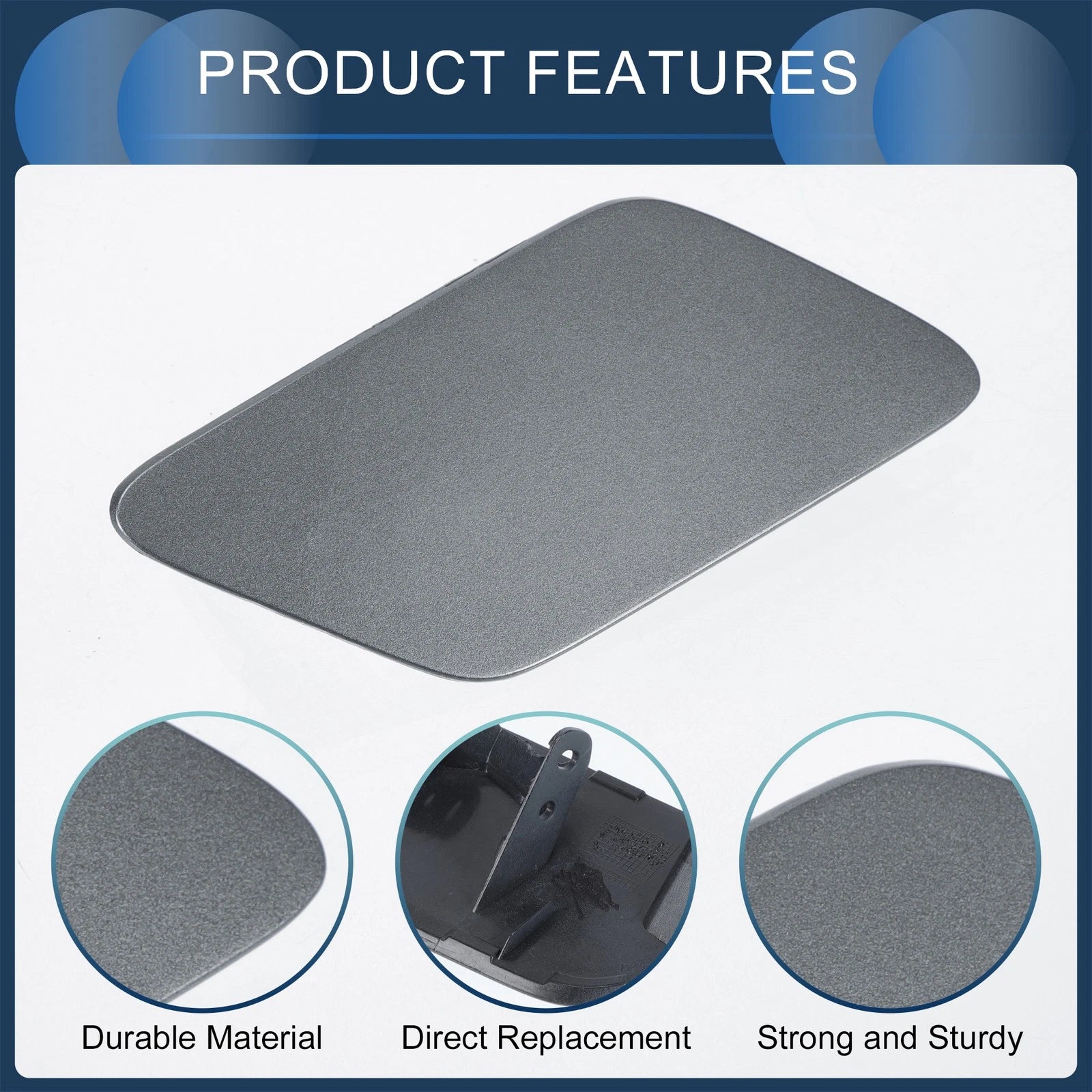 Front Right Washer Nozzle Cover Cap for Audi A3 8V (2013–2016) Gray