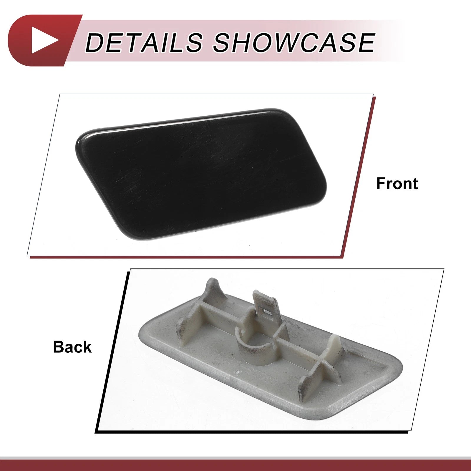 Front Right Washer Nozzle Cover Cap for Lexus LX570 (2016–2021) Black