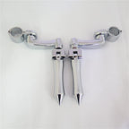 1 Inch Chrome Peg Mounting Kit for Honda GoldWing VTX1300 Shadow Valkyrie (2001–2010)
