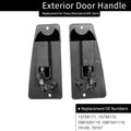 Set of 2 Metal Exterior Door Handles for Chevy Silverado GMC Sierra (1999–2007)