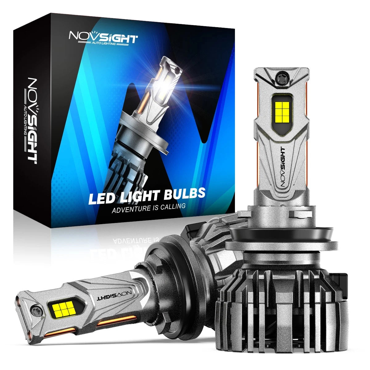 2X H11 H8 H9 LED Headlight Bulbs 40000LM 140W 6500K for NOVSIGHT