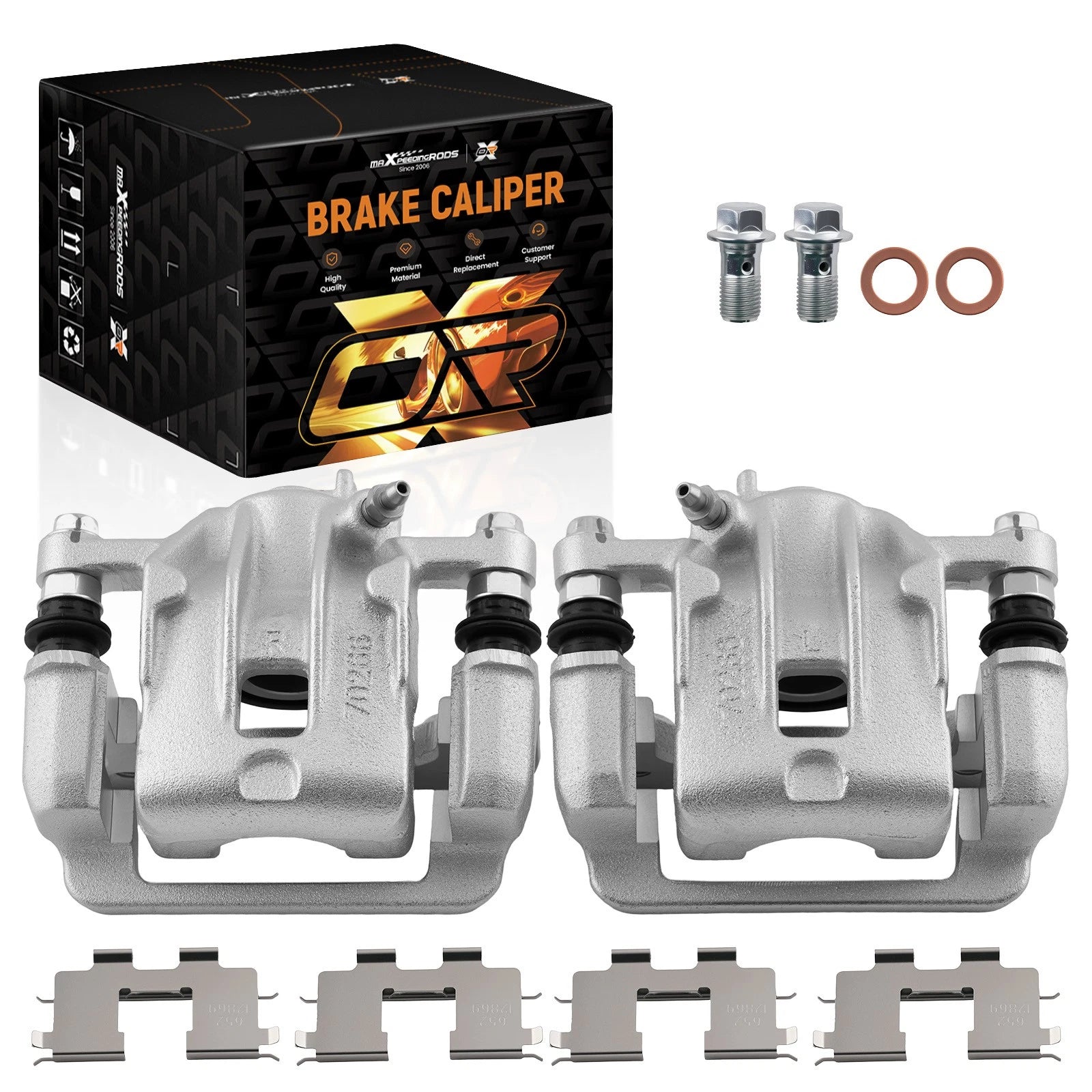 Rear Disc Brake Calipers Set for Kia Sportage (2005–2010) with Bracket