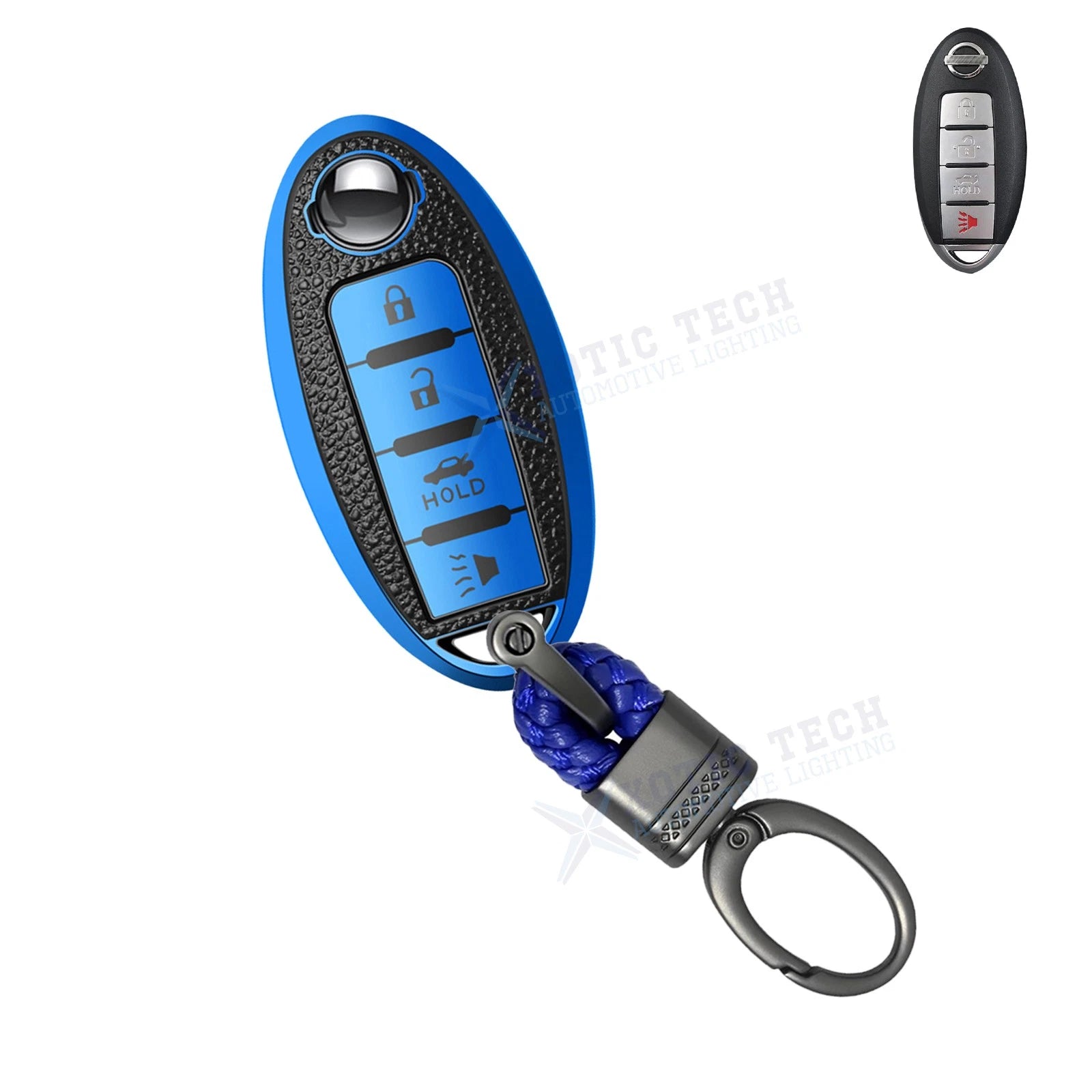 TPU Leather Full Seal Remote Keyless Cover for Nissan (—)